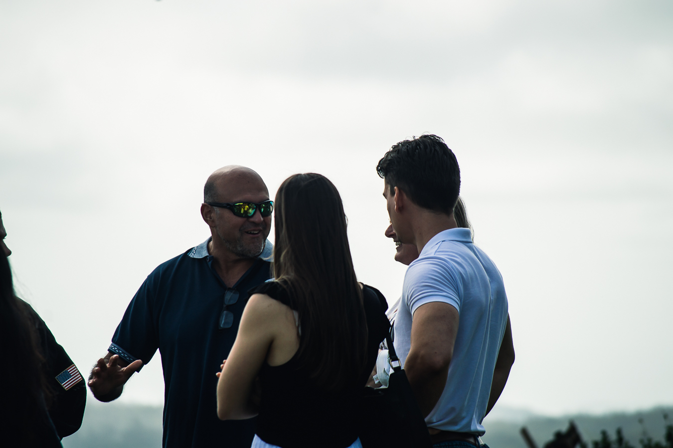 Enthusiasts talking together at a Soul Driving Club gathering